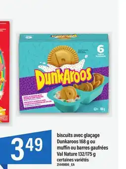 Maxi BISCUITS AVEC GLAÇAGE DUNKAROOS 168 OU MUFFIN OU BARRES GAUFRÉES VAL NATURE 132/175 G offer