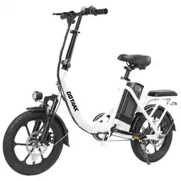 Best Buy Gotrax OTTO Foldable Electric City Bike (350W Motor / 40km Range / 25km/h Top Speed) - White offer
