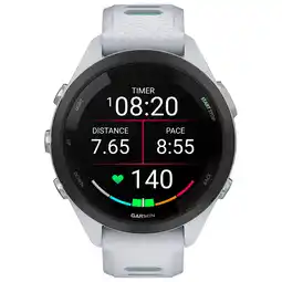 Best Buy Garmin Forerunner 265S 42mm GPS Watch with Heart Rate Monitor - Whitestone/Neo Tropic offer