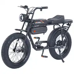 Best Buy Gotyger EarthRider Fat Tire Electric Cargo Bike (500W Motor/ Up to 45km Battery Range) - Black offer