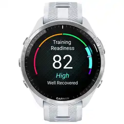 Best Buy Garmin Forerunner 965 47mm GPS Watch with Heart Rate Monitor - Whitestone/Powder Grey offer