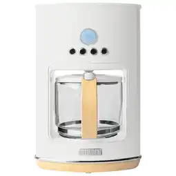 Best Buy Haden Dorchester Ultra Pebble Programmable Drip Coffee Maker - 10-Cup - White offer