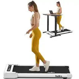 Best Buy REDLIRO Walking Pad Treadmill Under Desk, Portable Mini Treadmill 265lbs Max Weight, Installation-Free Jogging Machine for Ho offer