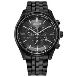 Best Buy Citizen Mens Corso Japanese Eco-Drive Watch 42mm Black Stainless Steel Case and Bracelet with Black Dial (AT2145-86E) offer