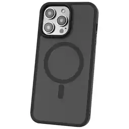 Best Buy TUFF8 GlideGuard Fitted Hard Shell Case with MagSafe for iPhone 15 Pro - Smoke Black offer