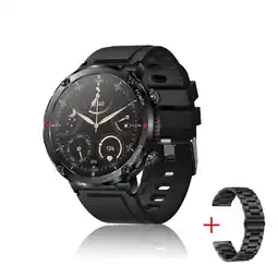 Best Buy BISBISOUS Military Smartwatch Bluetooth Call with 600 mAh - Black offer