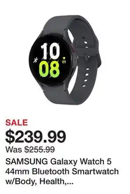 Newegg SAMSUNG Galaxy Watch 5 44mm Bluetooth Smartwatch w/Body, Health, Fitness and Sleep Tracker, Improved Battery, Sapphire Crysta offer
