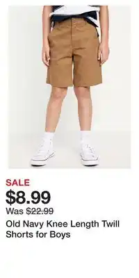Old Navy Old Navy Knee Length Twill Shorts for Boys offer