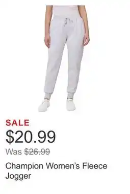 Costco Champion Women's Fleece Jogger offer