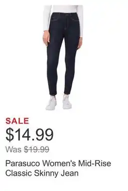 Costco Parasuco Women's Mid-Rise Classic Skinny Jean offer