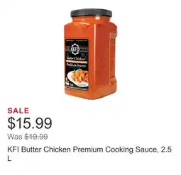 Costco KFI Butter Chicken Premium Cooking Sauce, 2.5 L offer