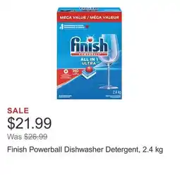 Costco Finish Powerball Dishwasher Detergent, 2.4 kg offer