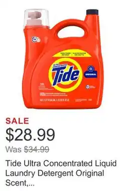 Costco Tide Ultra Concentrated Liquid Laundry Detergent Original Scent, 146 loads offer
