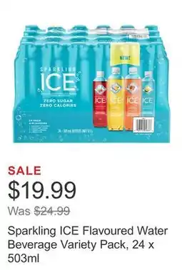 Costco Sparkling ICE Flavoured Water Beverage Variety Pack, 24 x 503ml offer