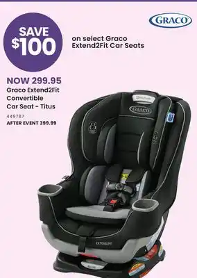 Babies 'R' Us Graco Extend2Fit Convertible Car Seat - Titus offer