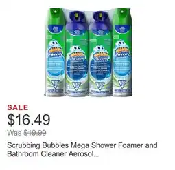 Costco Scrubbing Bubbles Mega Shower Foamer and Bathroom Cleaner Aerosol Combo 4 x 708 g offer