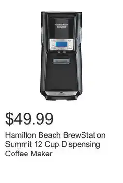 Costco Hamilton Beach BrewStation Summit 12 Cup Dispensing Coffee Maker offer