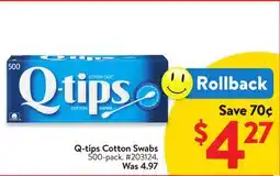 Walmart Q-Tips Cotton Swabs offer