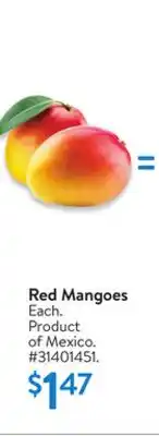 Walmart Red Mangoes offer