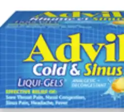 Walmart Advil Cold & Sinus offer