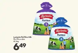 Longo's Lactantia PūrFiltre Milk offer