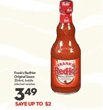 Longo's RedHot Original Sauce offer