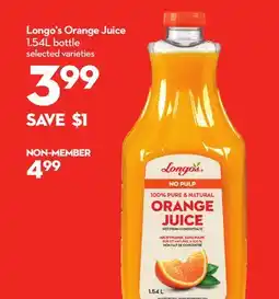 Longo's Orange Juice offer