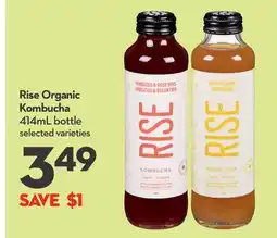 Longo's Rise Organic Kombucha offer
