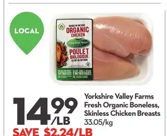 Longo's Fresh Organic Boneless, Skinless Chicken Breasts offer