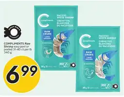 Sobeys COMPLIMENTS Raw Shrimp offer