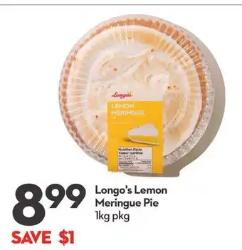 Longo's Lemon Meringue Pie offer