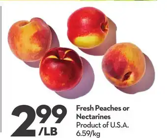 Longo's Fresh Peaches or Nectarines offer