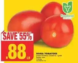 No Frills ROMA TOMATOES offer