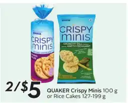 Sobeys QUAKER Crispy Minis offer