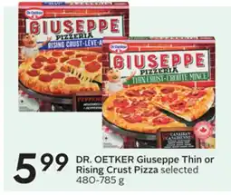 Sobeys DR. OETKER Giuseppe Thin or Rising Crust Pizza offer