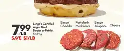 Longo's Burger or Patties offer