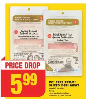 No Frills PC FREE FROM SLICED DELI MEAT, 175 g offer