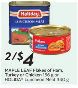 Sobeys MAPLE LEAF Flakes of Ham, Turkey or Chicken offer