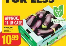 No Frills EGGPLANT, APPROX. 11 LB CASE offer