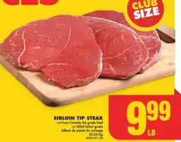 No Frills SIRLOIN TIP STEAK offer