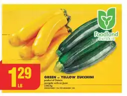 No Frills GREEN or YELLOW ZUCCHINI offer
