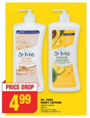 No Frills ST. IVES BODY LOTION, 600 mL offer