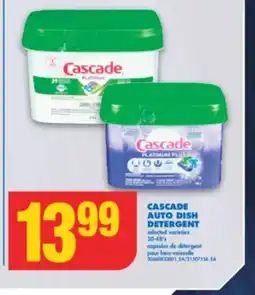 No Frills CASCADE AUTO DISH DETERGENT, 30-48's offer