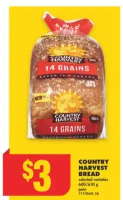 No Frills COUNTRY HARVEST BREAD, 600/650 g offer