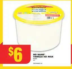 No Frills NO NAME VANILLA ICE MILK, 4 L offer