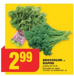 No Frills BROCCOLINI or RAPINI offer
