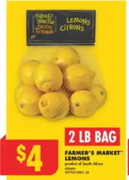 No Frills FARMER'S MARKET LEMONS, 2 LB BAG offer