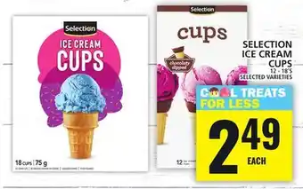 Food Basics SELECTION ICE CREAM CUPS offer