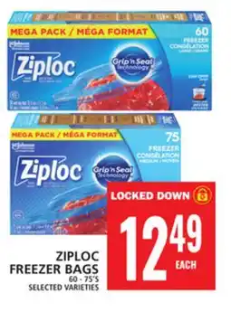 Food Basics ZIPLOC FREEZER BAGS offer