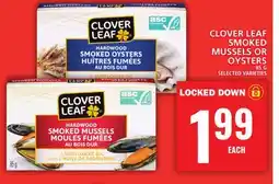 Food Basics CLOVER LEAF SMOKED MUSSELS OR OYSTERS offer